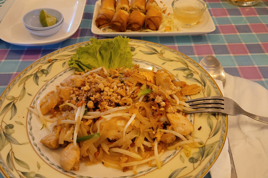 picture of Pad Thai and Spring Rolls