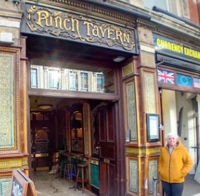 Outside the Punch Tavern