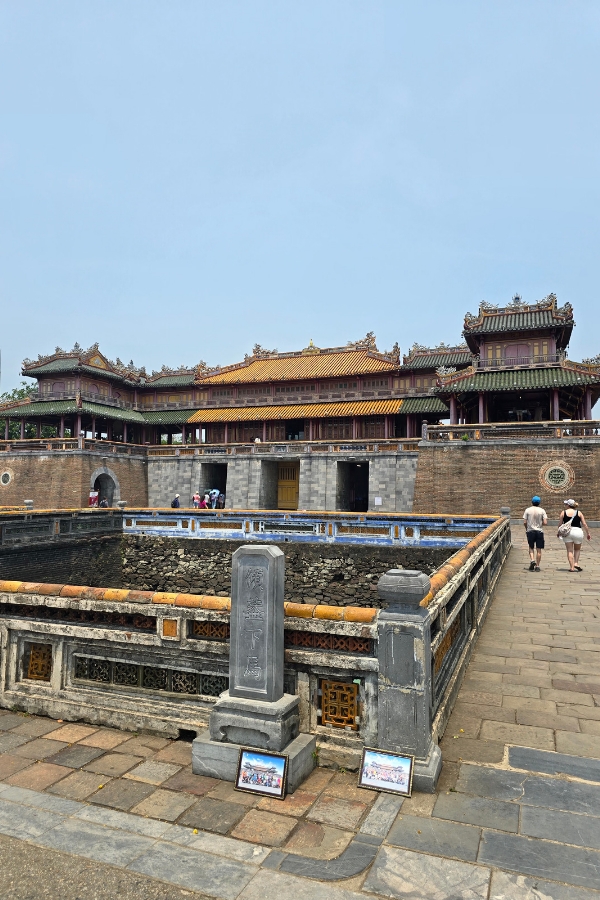 One of the many elaborate buildings