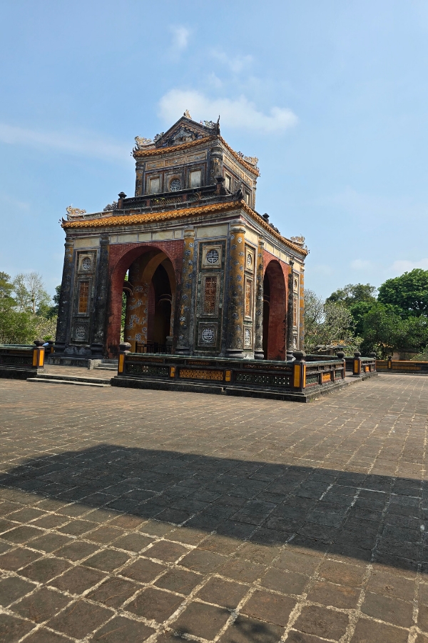 One of the many ornate buildings