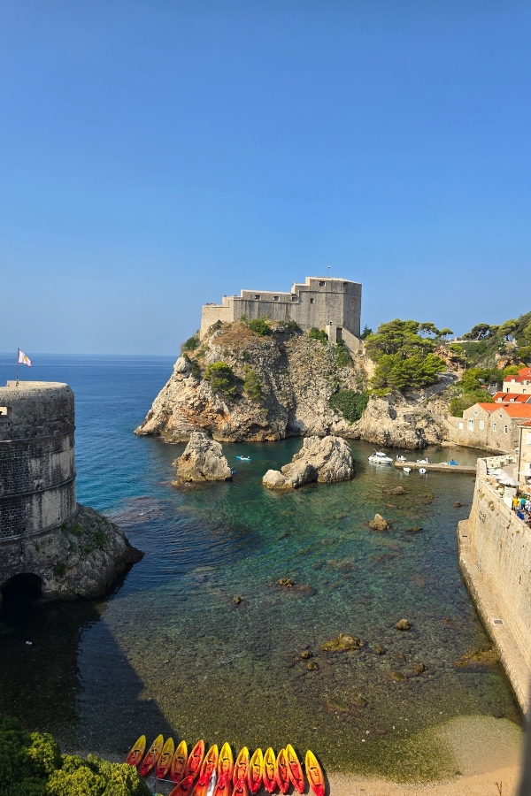 Fort Lovrijenac from the Old Town walls