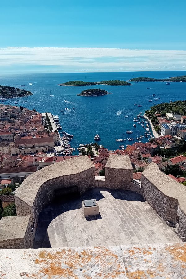 View of the Pakleni islands from the Fortress in Hvar Town