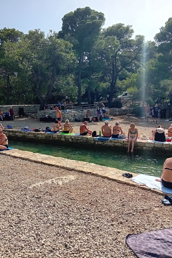 Sunning post channel swim