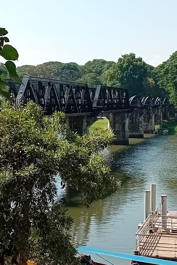Side view of the bridge