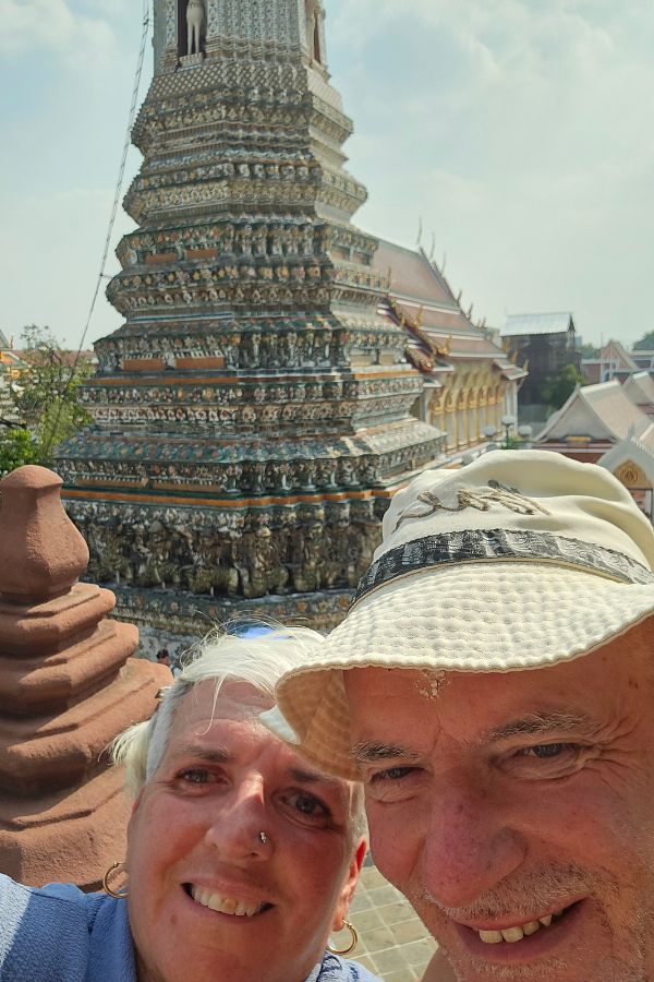 A selfie in front of the temple