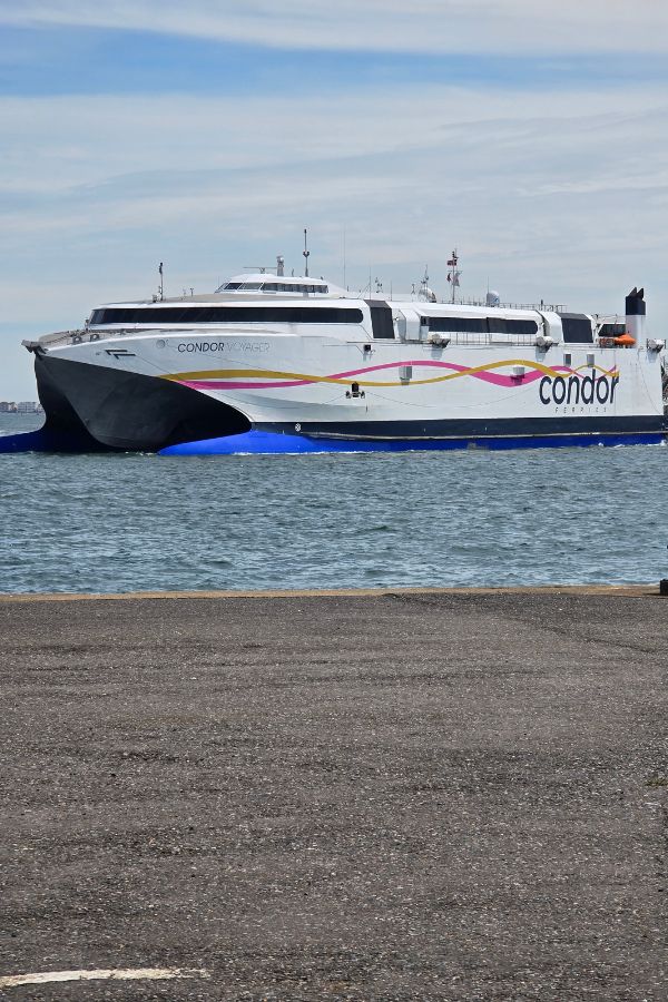 Ferry arriving into Poole