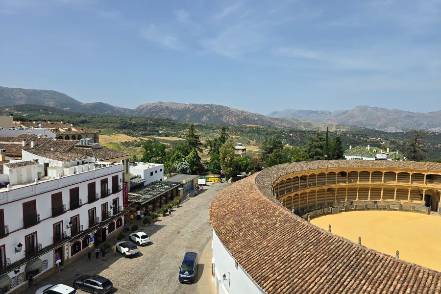 View from the 4th floor rooftop bar