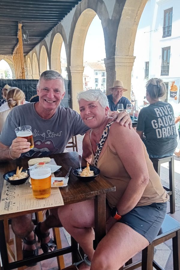 Lunch, beer and tapas