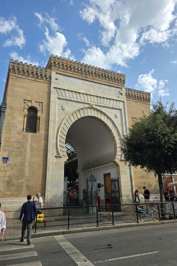Market front entrance
