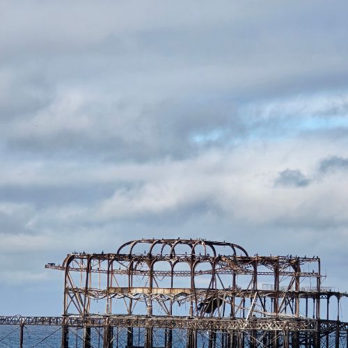 The old burnt out pier