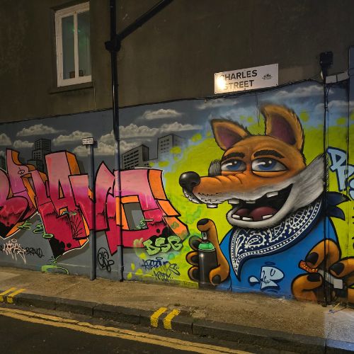 Street Art on the way to the Mucky Duck