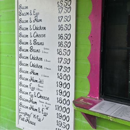 Errolyn's House of Fry Jacks Menu