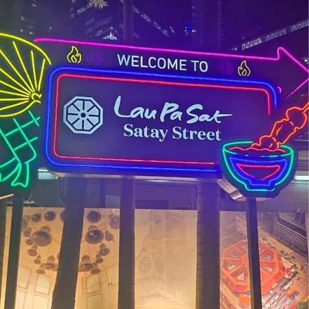 Lau Pa Sat, a food court in a Victorian Market Hall