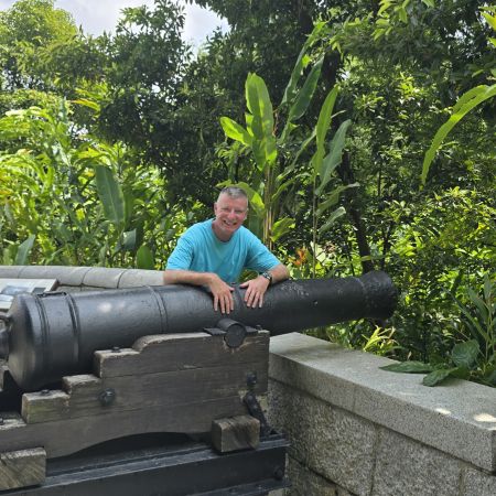 Ben, with a cannon