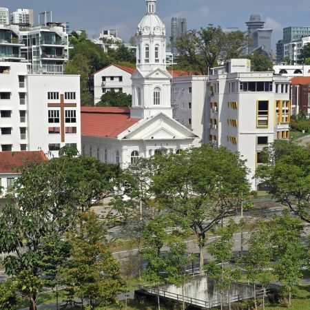 A view from the park, its on a hill