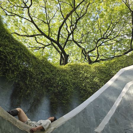 An Instagrammer aiming for the perfect picture - they can take a long time 