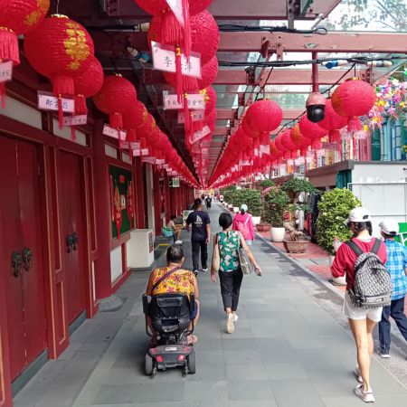 Lanterns and the smell of incense abound in Chinatown