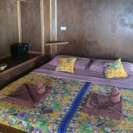 The bed in the Bungalow