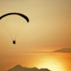 image of a paraglider