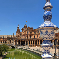 Arty picture of the Plaza de Espana