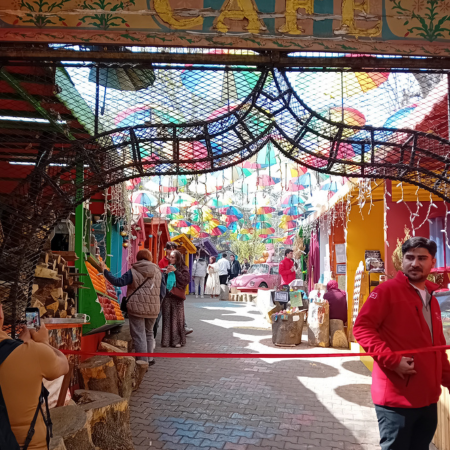 Entrance to a market in Balat