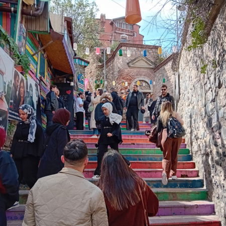 Painted steps