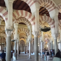 Some of the 856 arches in the cathedral