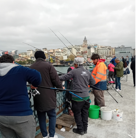 Fishing from the Galata Bridge
