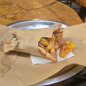A very tasty pork gyros
